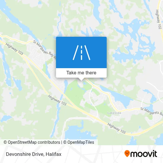 Devonshire Drive map