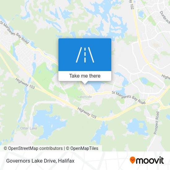 Governors Lake Drive map