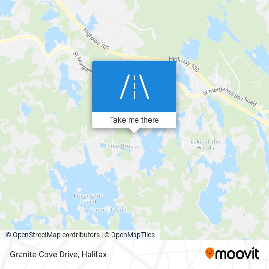 Granite Cove Drive map