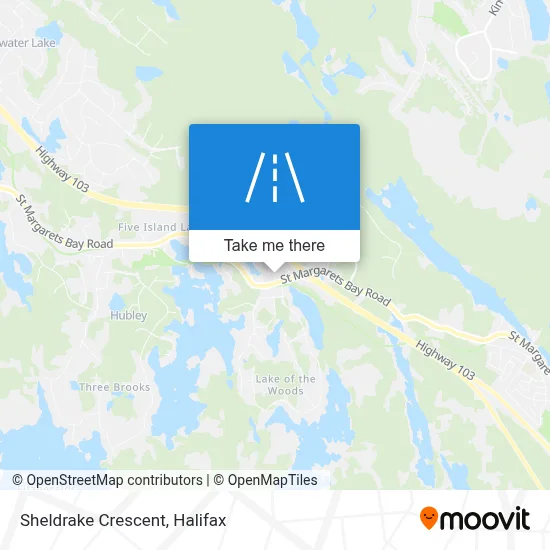 Sheldrake Crescent map