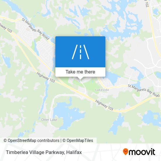 Timberlea Village Parkway map