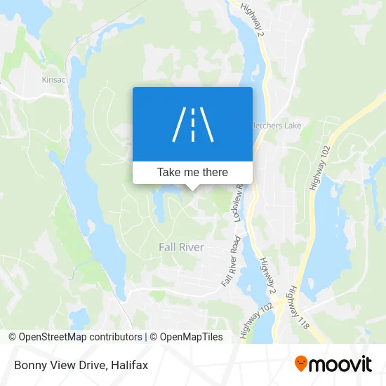 Bonny View Drive map