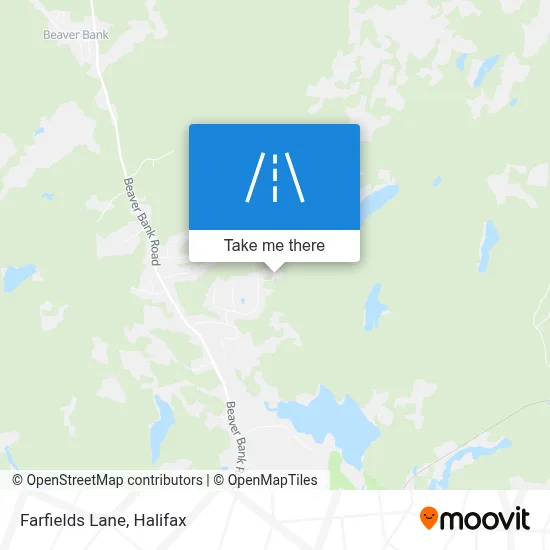 Farfields Lane map