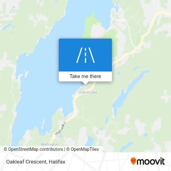Oakleaf Crescent map