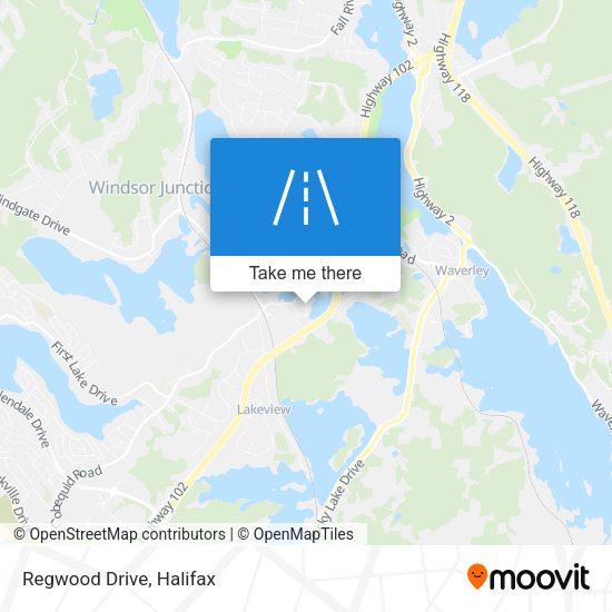 Regwood Drive map