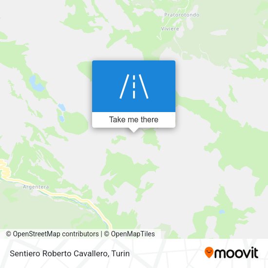 Sentiero Roberto Cavallero map