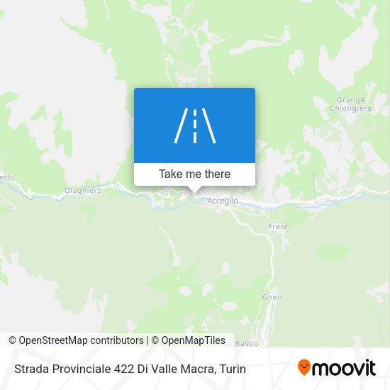 Strada Provinciale 422 Di Valle Macra map