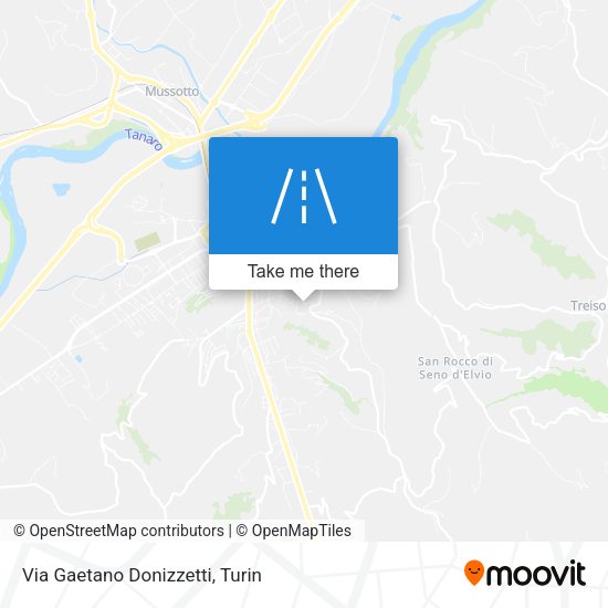 Via Gaetano Donizzetti map