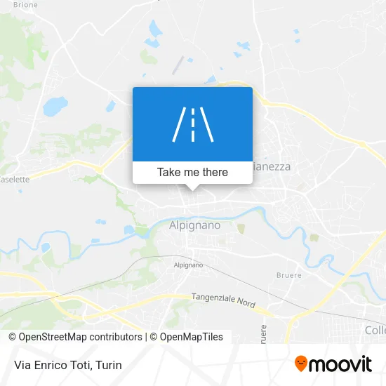 Via Enrico Toti map