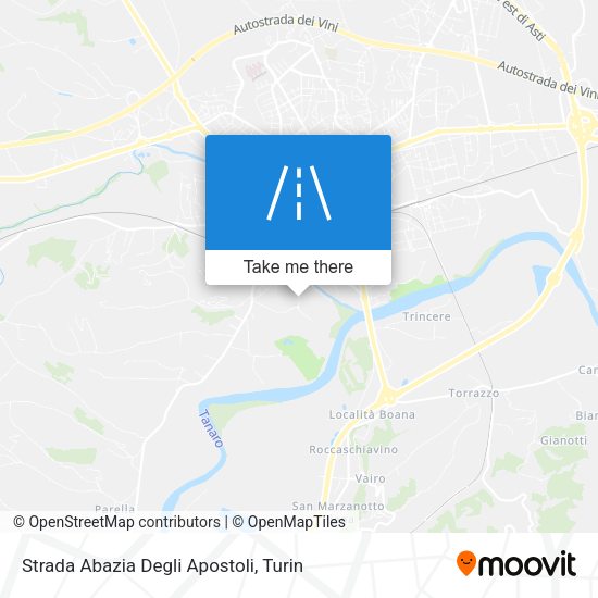Strada Abazia Degli Apostoli map