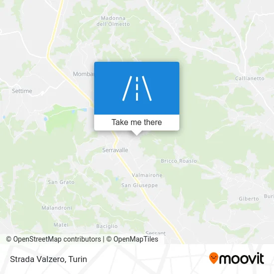 Strada Valzero map