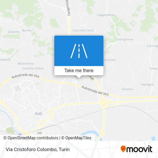 Via Cristoforo Colombo map