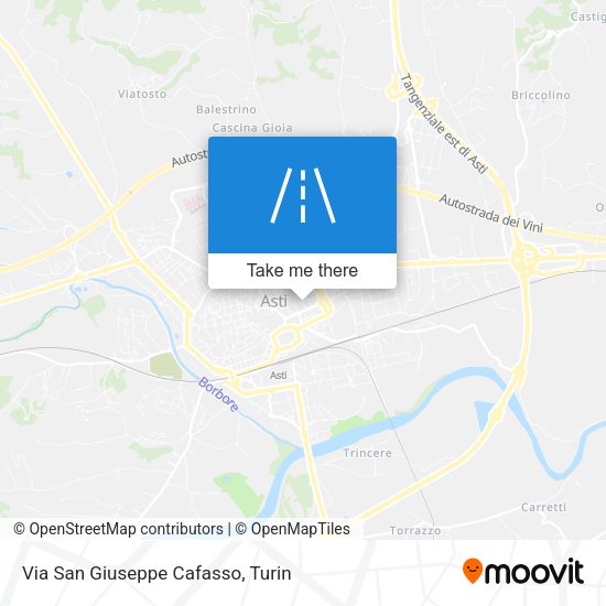 Via San Giuseppe Cafasso map