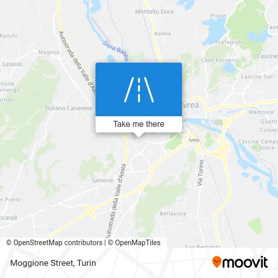 Moggione Street map