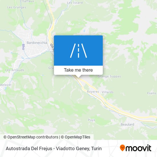 Autostrada Del Frejus - Viadotto Geney map