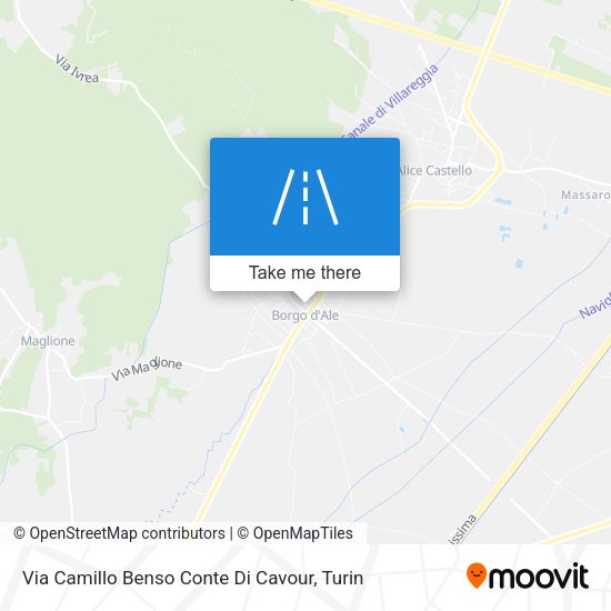 Via Camillo Benso Conte Di Cavour map
