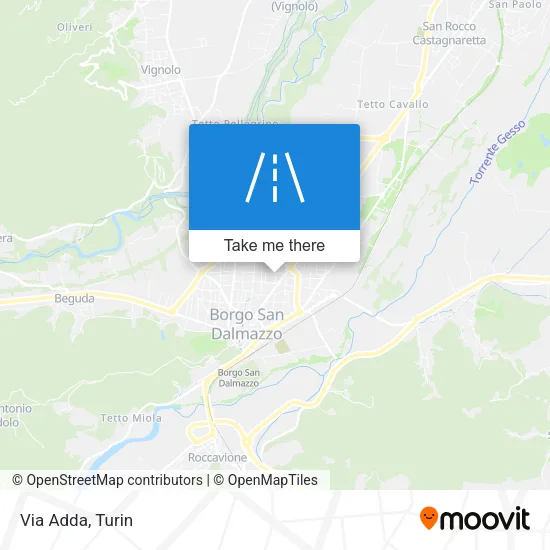 Via Adda map