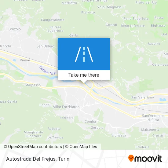 Autostrada Del Frejus map