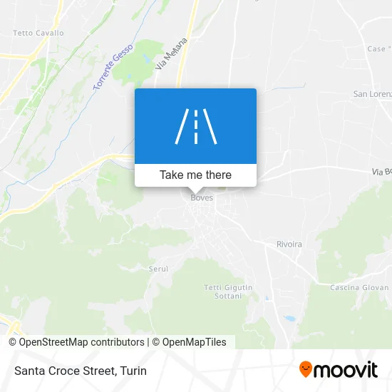 Santa Croce Street map