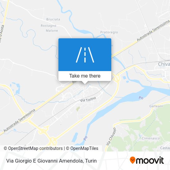 Via Giorgio E Giovanni Amendola map