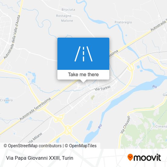 Via Papa Giovanni XXIII map