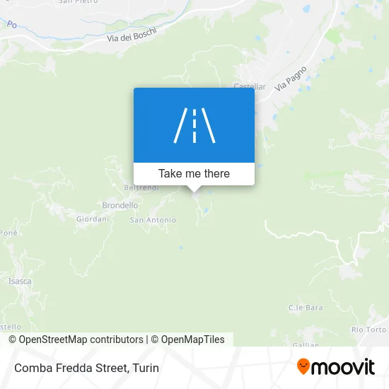 Comba Fredda Street map