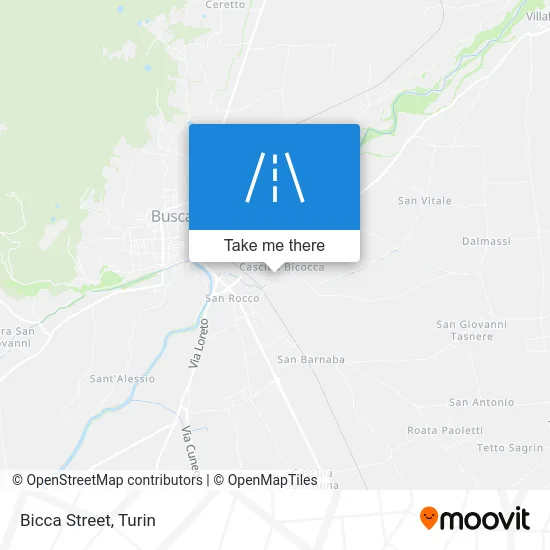 Bicca Street map