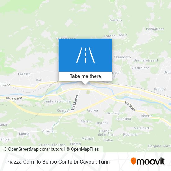 Piazza Camillo Benso Conte Di Cavour map