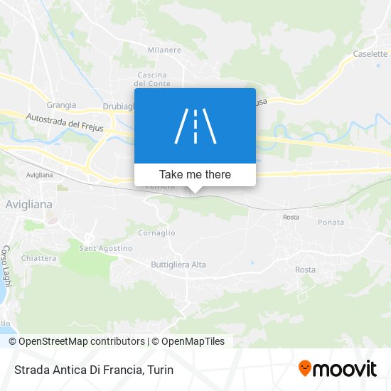 Strada Antica Di Francia map