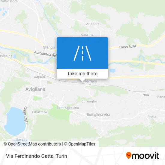 Via Ferdinando Gatta map