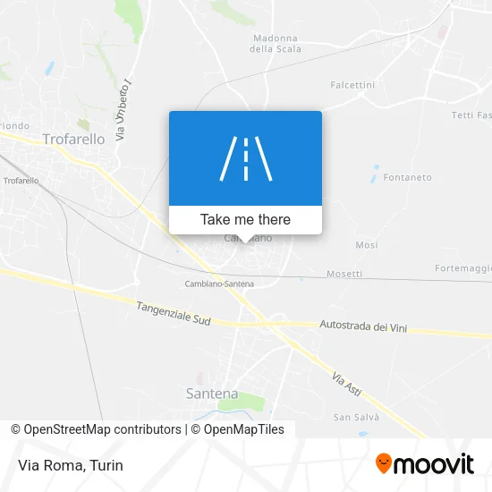 Via Roma map