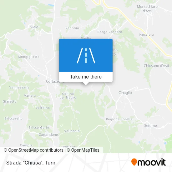"Chiusa" Road map
