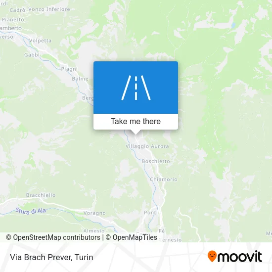 Via Brach Prever map