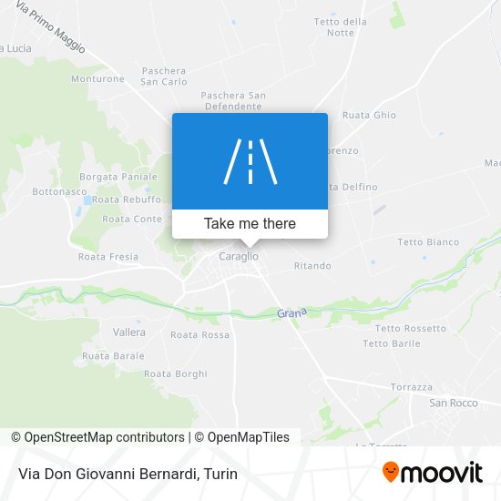 Via Don Giovanni Bernardi map