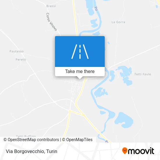Via Borgovecchio map