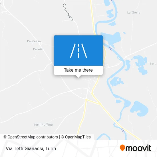Via Tetti Gianassi map