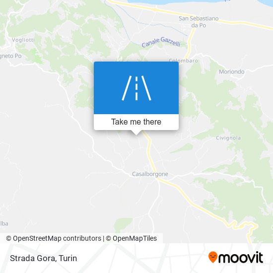 Strada Gora map