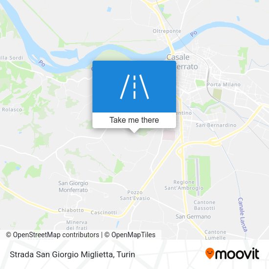 Strada San Giorgio Miglietta map