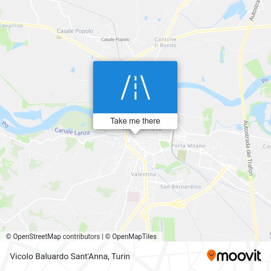 Vicolo Baluardo Sant'Anna map