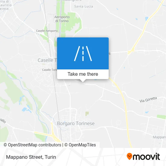 Mappano Street map