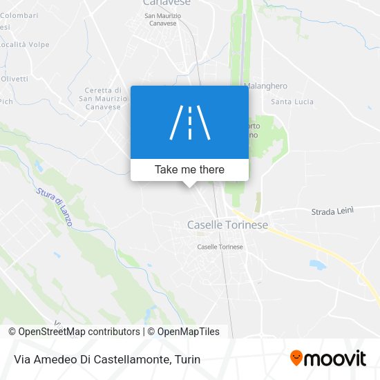 Via Amedeo Di Castellamonte map