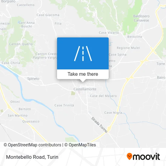 Montebello Road map