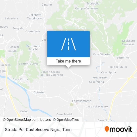 Strada Per Castelnuovo Nigra map