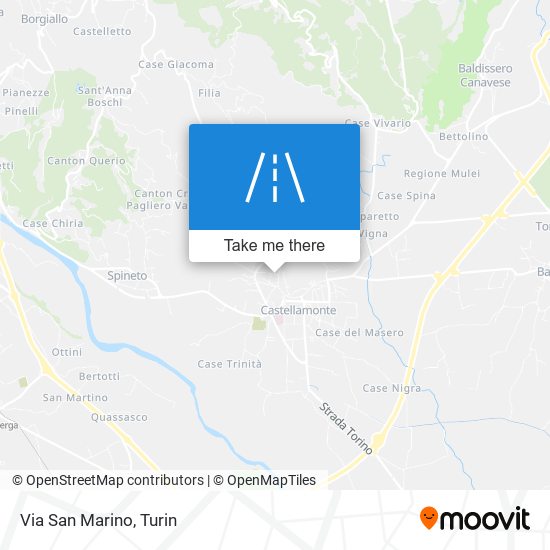 Via San Marino map