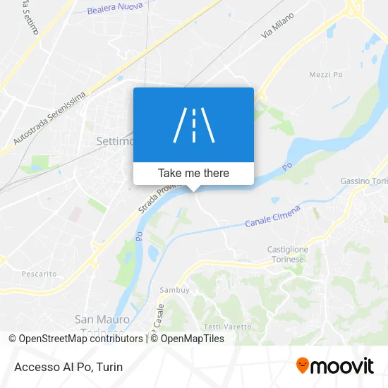 Accesso Al Po map