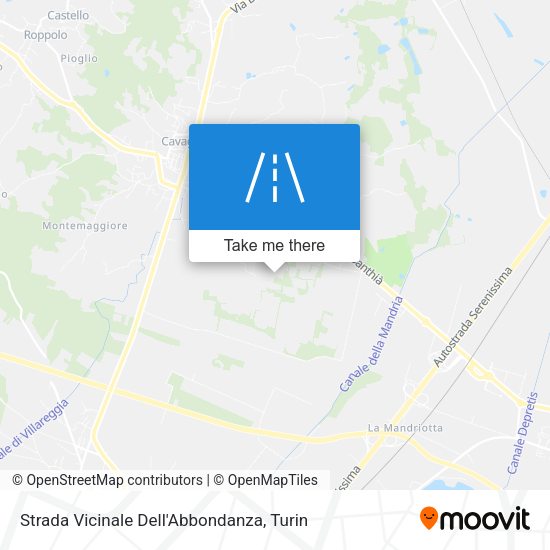 Strada Vicinale Dell'Abbondanza map