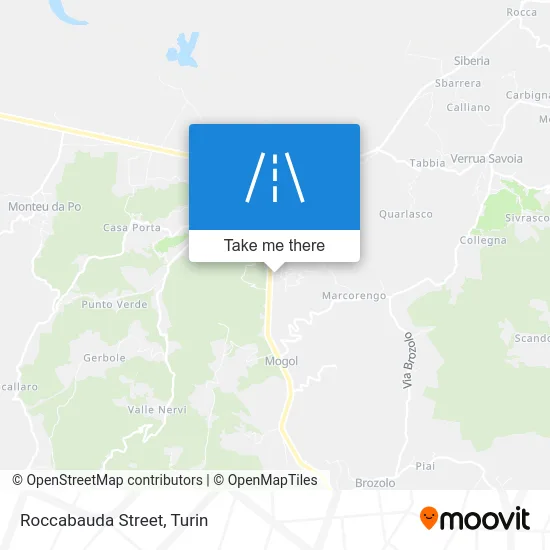 Roccabauda Street map