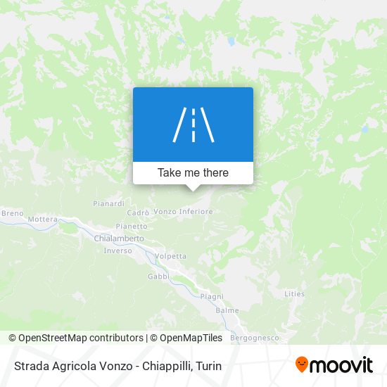 Strada Agricola Vonzo - Chiappilli map