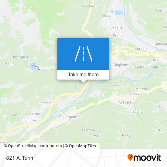 821 A map