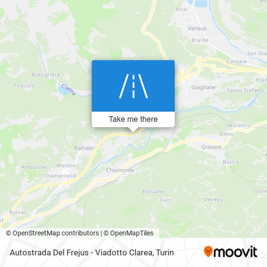 Autostrada Del Frejus - Viadotto Clarea map